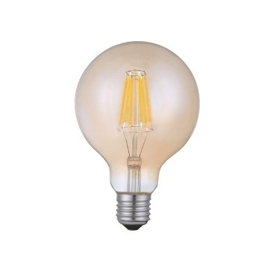 Lampada Filamento Led G80 4W E27 2200K Luz Quente Ali30
