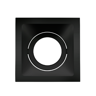 Spot de Embutir PAR20 Ghost Preto Direcionável Square Stella Sth8950PTO