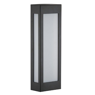 Arandela Externa 40cm E-27 Preto Retangular Alz66