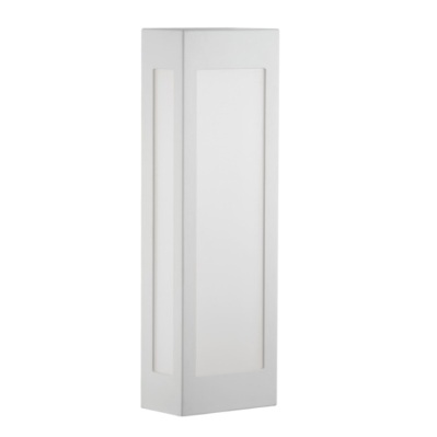 Arandela Externa Branca E27 40cm Retangular Alz65