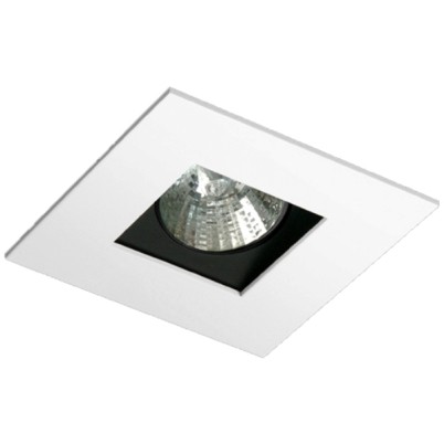 Spot Embutir Recuado Par 20 Simples Fundo Preto Microtexturizado