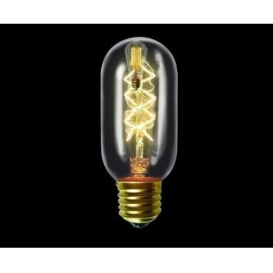 Lâmpada Filamento Carbono T45 Ambar E27 Decorativa 40W 2200K Vintage