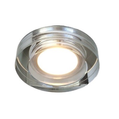 Spot Cristal Redondo Embutir Espelhado Dicroica Quarto Banheiro ac626