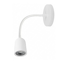 Arandela Flexivel Led 4W 3000k Branca Leitura Cabeceira Ali85