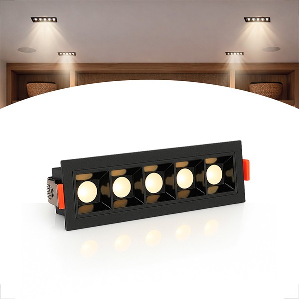 Mini Spot Downlight 5 Fachos 4000K Embutir Micro Pontual Bet99