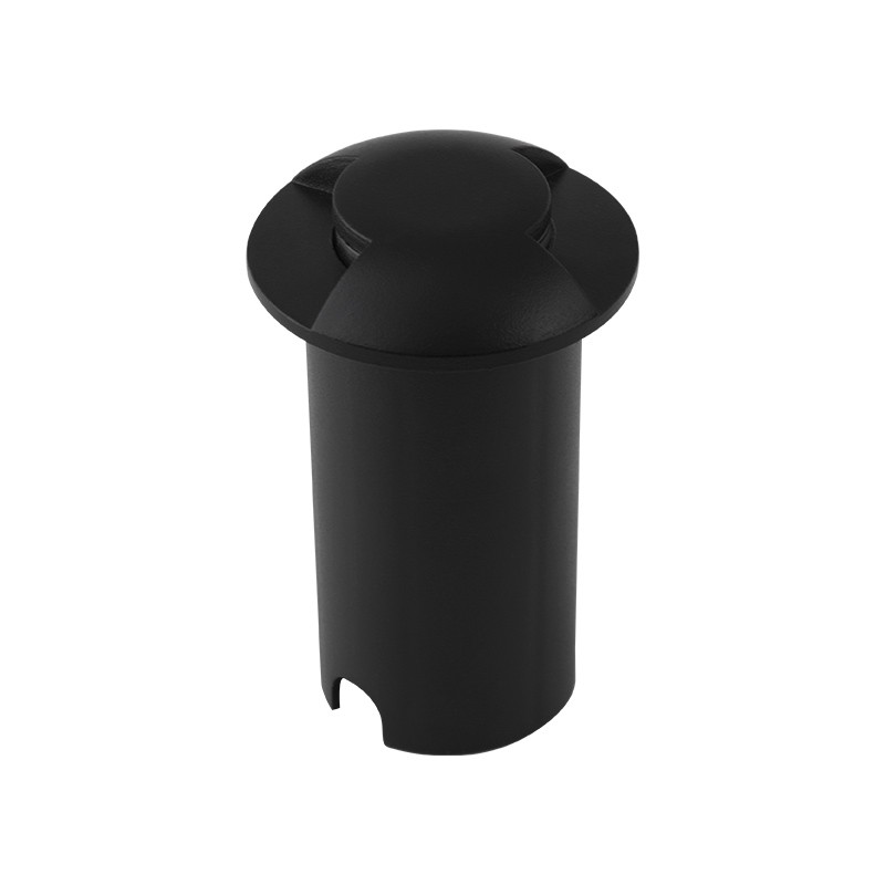 Spot Embutido De Solo Preto Redondo 2 Fachos LED 1W 3000K Ace78