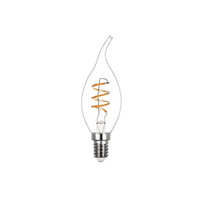 Lampada Filamento Vela E14 Chama LED 220V 2,5W 2400K Stella Sth8394/24