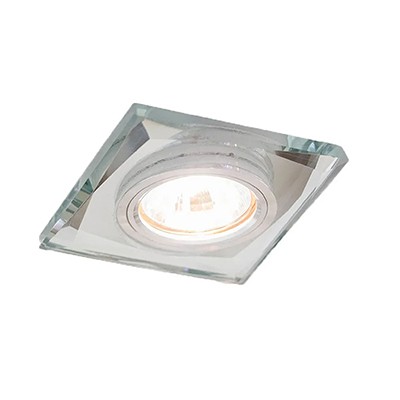 Spot Cristal Quadrado Embutir Espelhado mr16 ac619