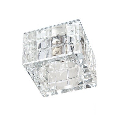 Spot Cristal K9 Embutir quadrado G9 sala quarto banheiro Ac974