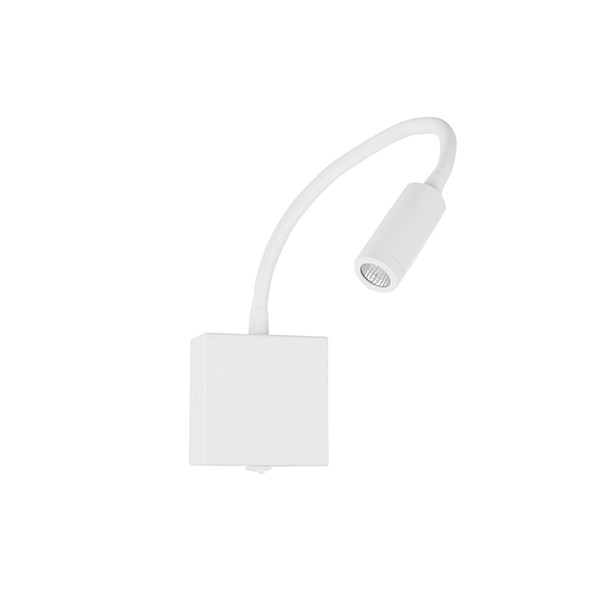 Arandela Articulada de Leitura LED 3w 3000K Branca Quarto Ace14