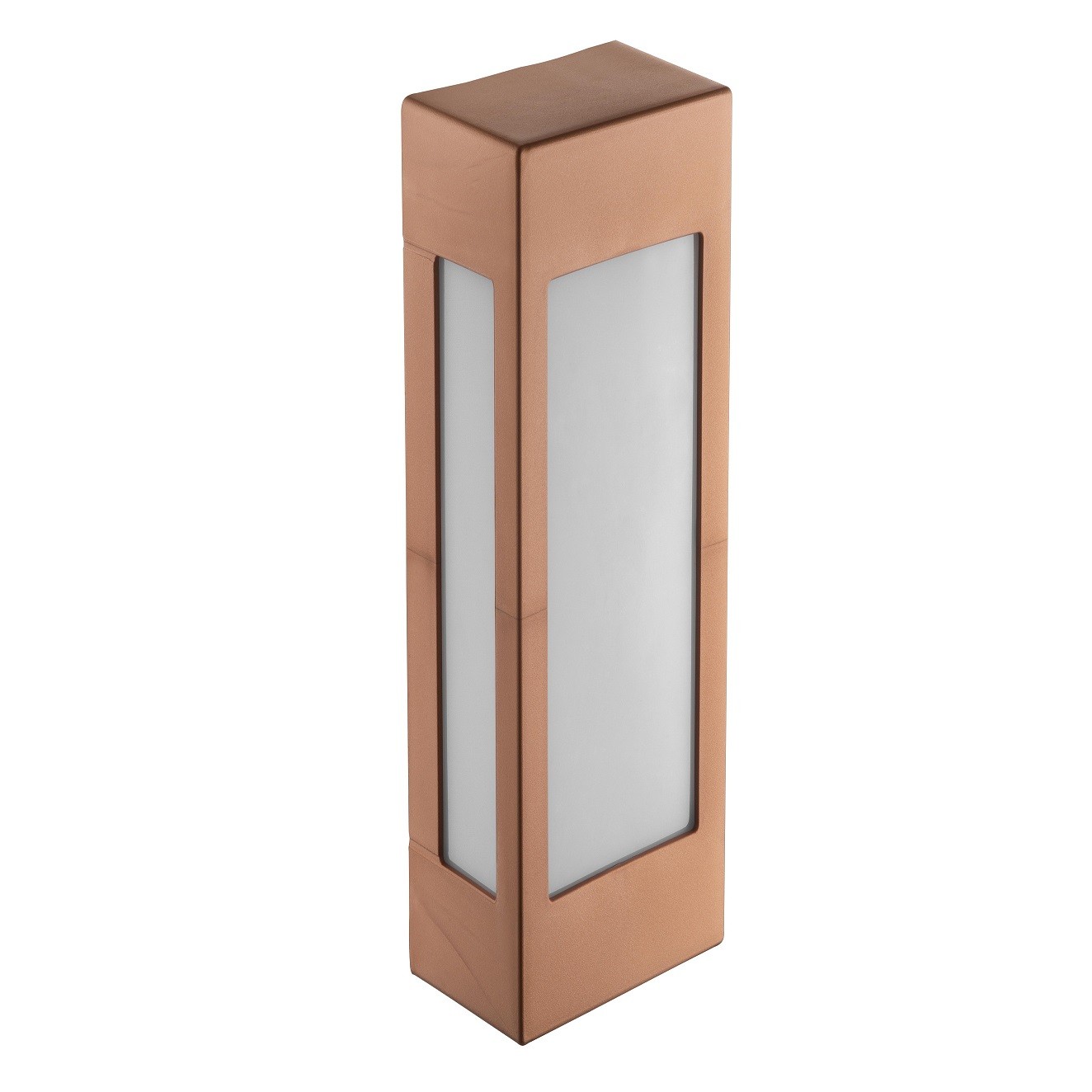 Arandela Externa Parede Cobre Retangular 40cm Jardim Alu04