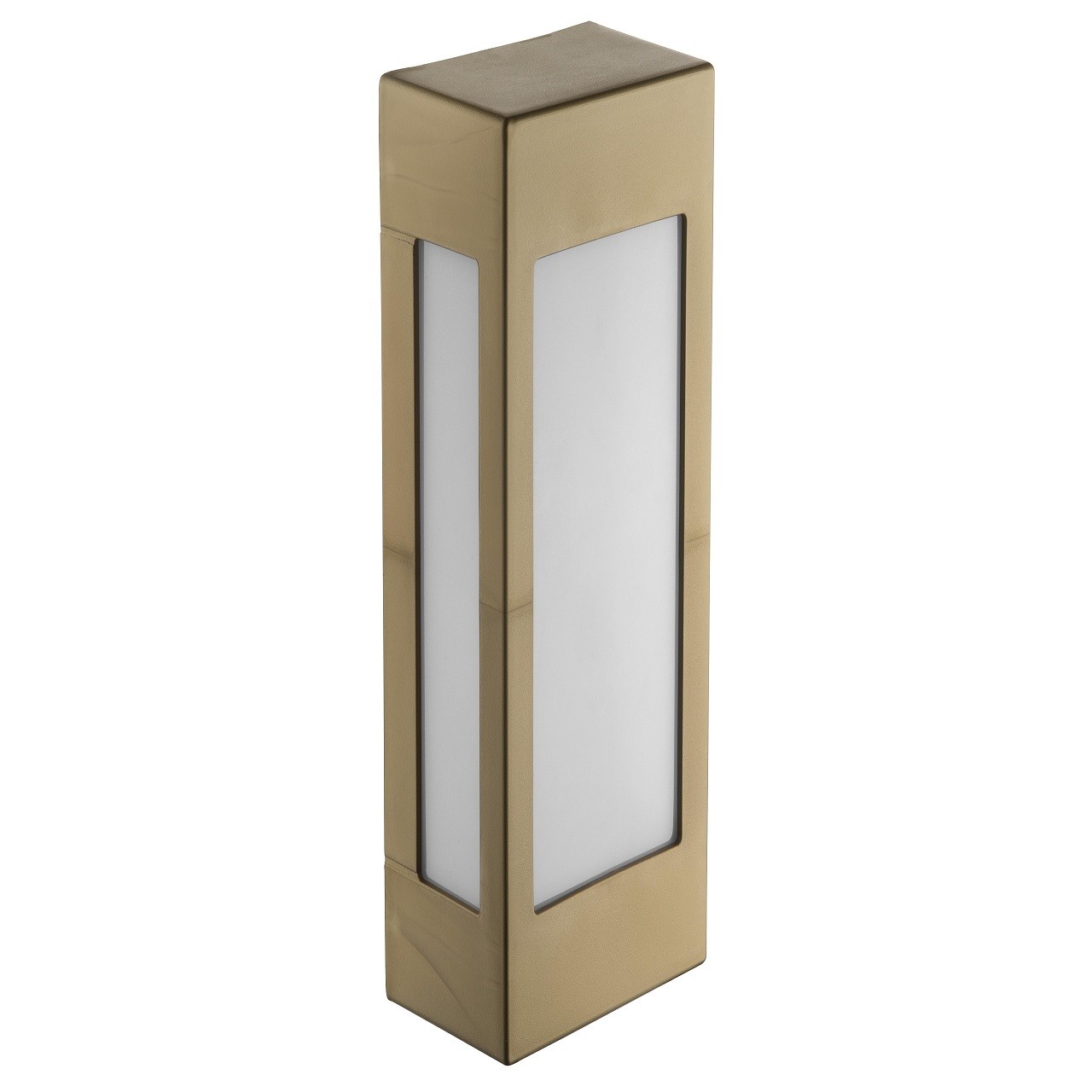 Arandela Externa de Parede Retangular Ouro Velho 40cm Alu05
