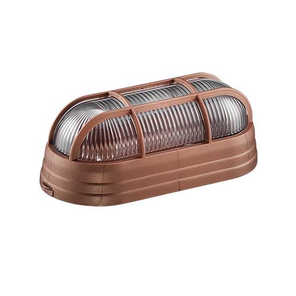 Arandela Parede Externa Tartaruga com Grade Cobre 25cm Alu80
