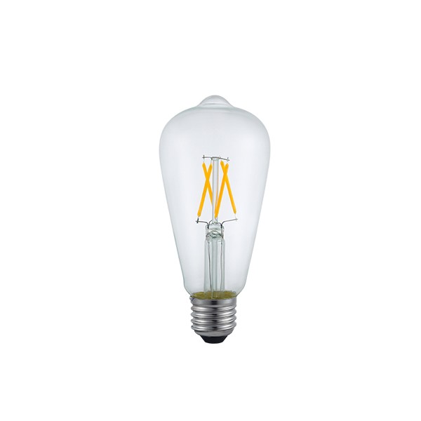 Lâmpada Filamento LED ST64Branco Quente 2400K E27 Alu98