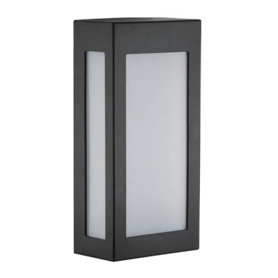Arandela Externa de Parede Retangular 25 cm Preto Alz69