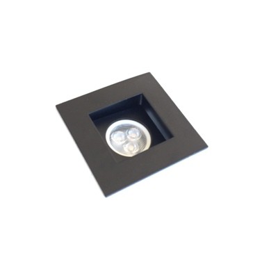 Spot de Embutir Recuado MR11 Mini Dicroica Alumínio Preto Alz60
