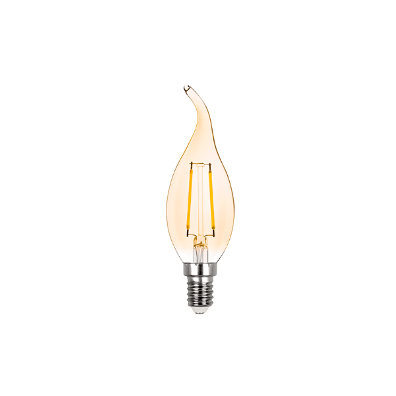 Lampada Filamento Vela Chama Led 220V 2W 2400K Vintage Stella STH6332/24