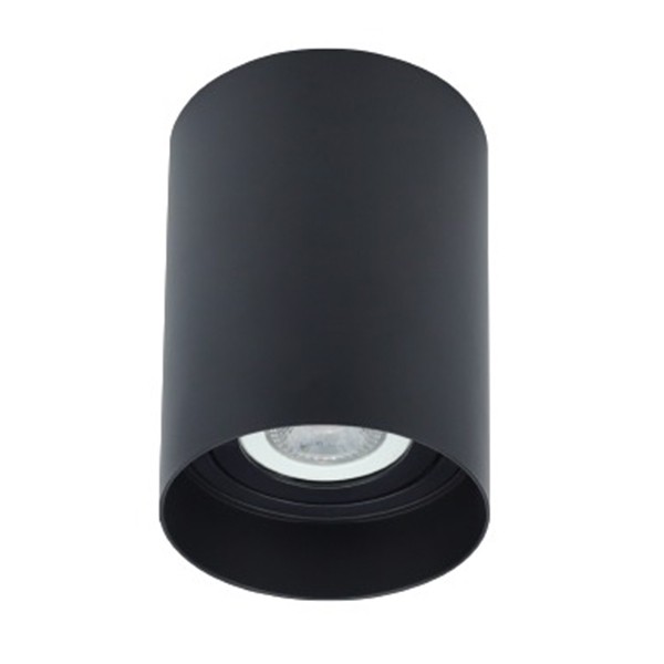Spot Plafon Sobrepor Par20 Redondo Preto Direcionavel Externo Lup02