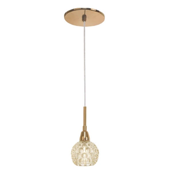 Pendente Dourado Honey Cupula Vidro Ambar Bancada Lup09