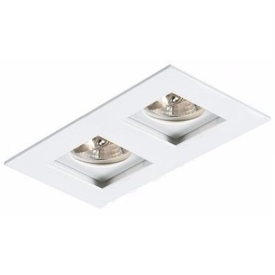Spot Embutir Recuado Mr16 Branco Microtexturizado Duplo