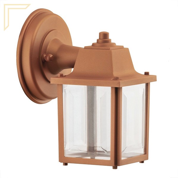 Arandela Externa Parede Colonial Cobre Vintage Muro Acl97