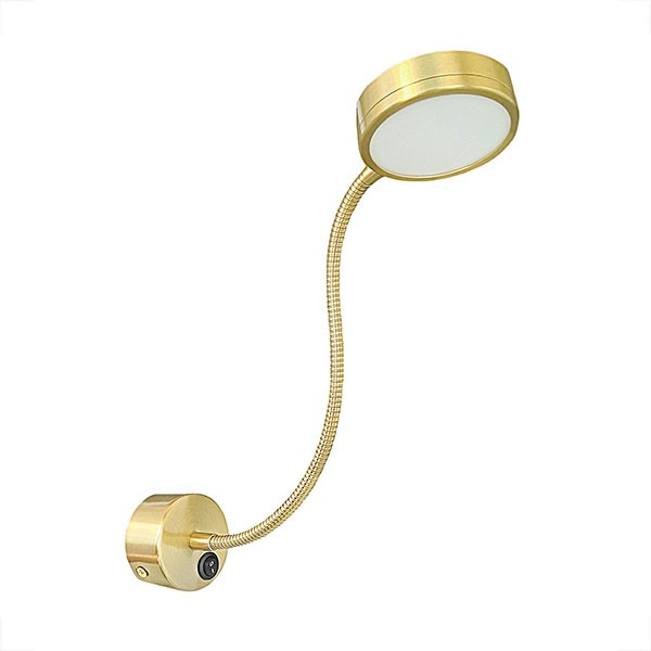 Arandela Leitura Direcionável Led Circular Cabeceira Bet72