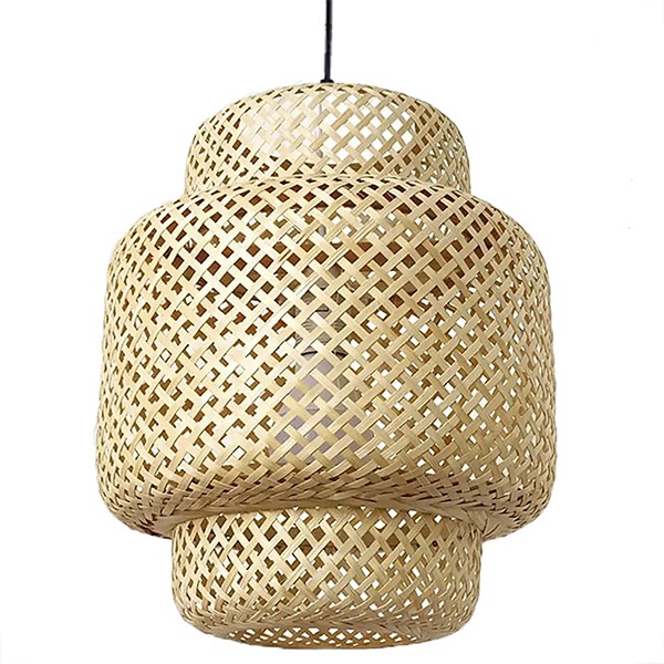 Pendente De Palha Rustico Artesanal Fibra Natural Sala Nat20
