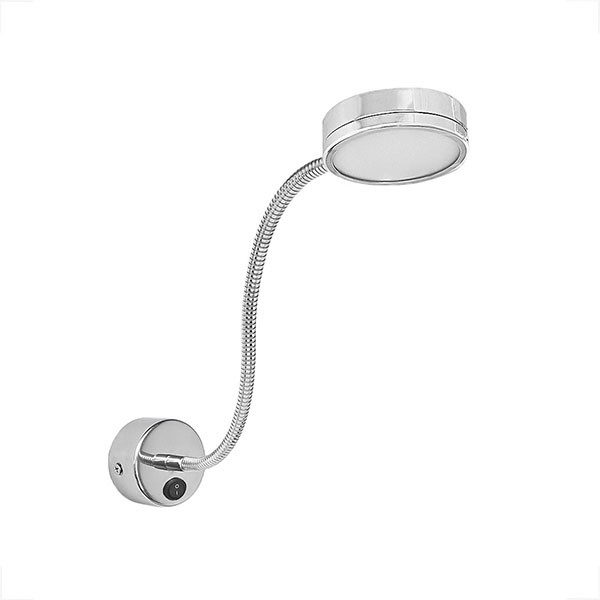 Arandela Leitura Direcionável Led Circular Cabeceira Bet71