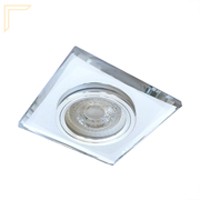 Spot Cristal Quadrado Embutir Espelhado MR16 GU10 Zan02
