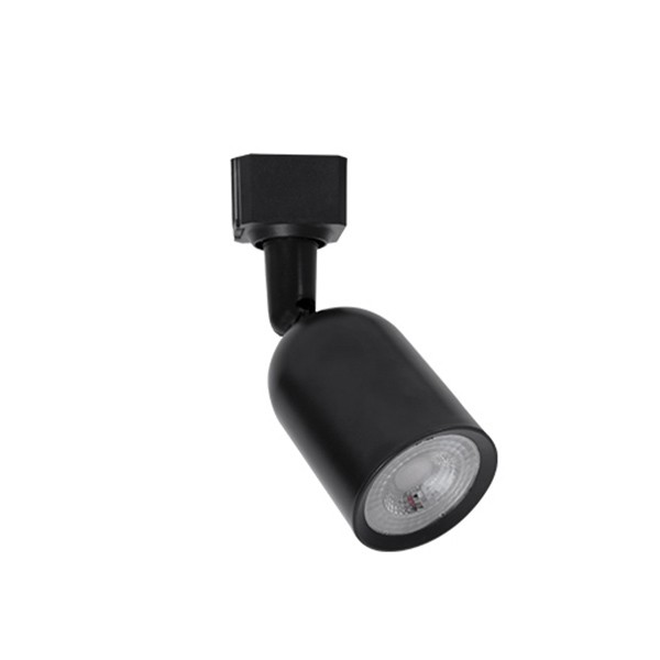 Spot Para Trilho LED 7W Branco Quente 3000k Preto Zan40