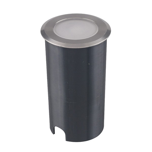 Spot Redondo Led Para Solo Inox 1W Ambar Zan43